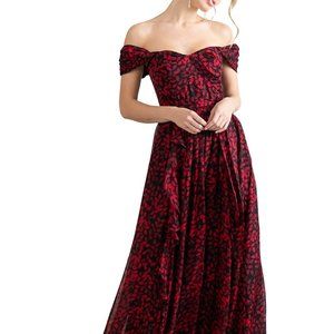 Shoshanna Anais Off-The-Shoulder Dress